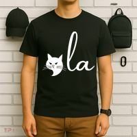 Retro Cat Comma La Kamala Harris For President 2024 Election T-Shirt thumb 6