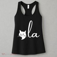 Retro Cat Comma La Kamala Harris For President 2024 Election Women's Tank Top thumb 3