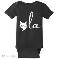 Retro Cat Comma La Kamala Harris For President 2024 Election Baby Bodysuit thumb 0