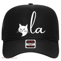 Retro Cat Comma La Kamala Harris For President 2024 Election Hat thumb 0