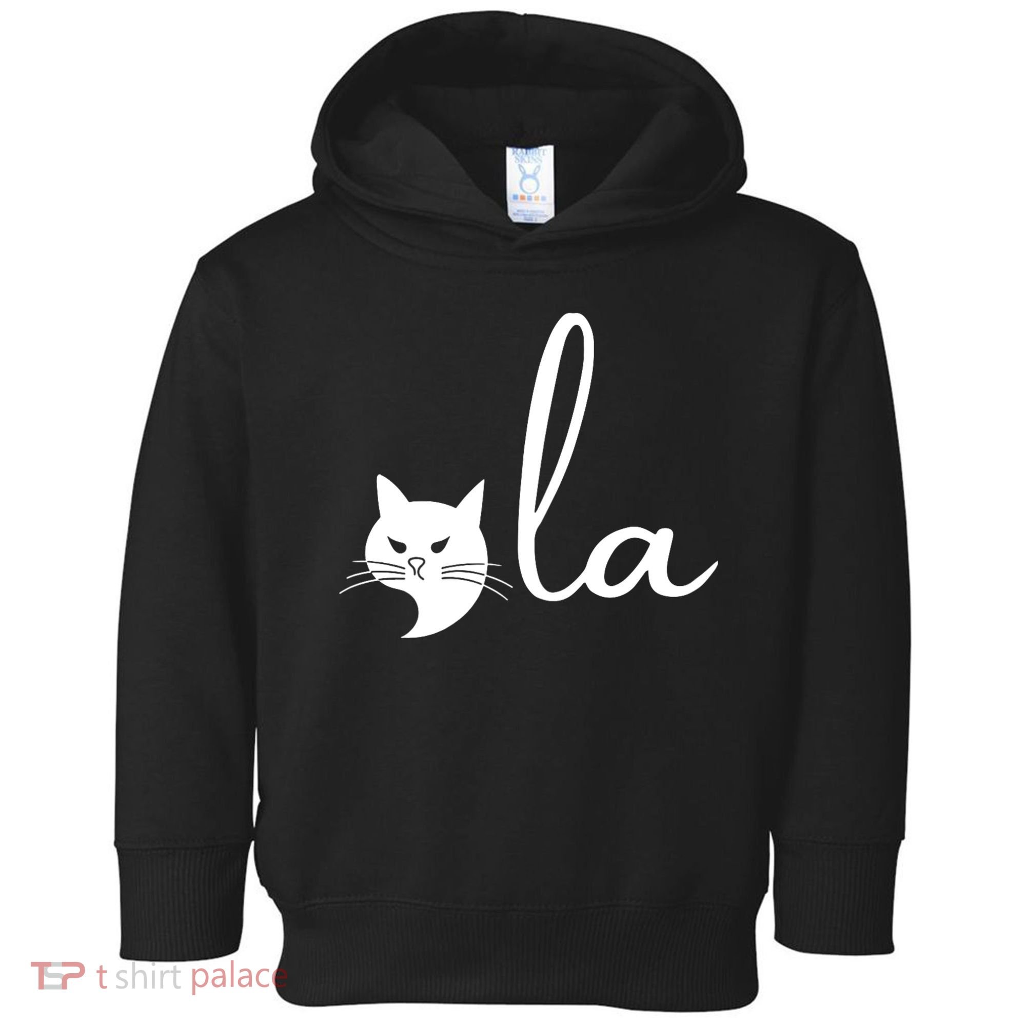 Retro Cat Comma La Kamala Harris For President 2024 Election Toddler Hoodie