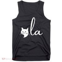 Retro Cat Comma La Kamala Harris For President 2024 Election Tank Top thumb 0