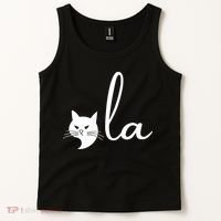 Retro Cat Comma La Kamala Harris For President 2024 Election Tank Top thumb 2