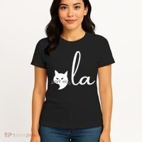 Retro Cat Comma La Kamala Harris For President 2024 Election Women's T-Shirt thumb 4