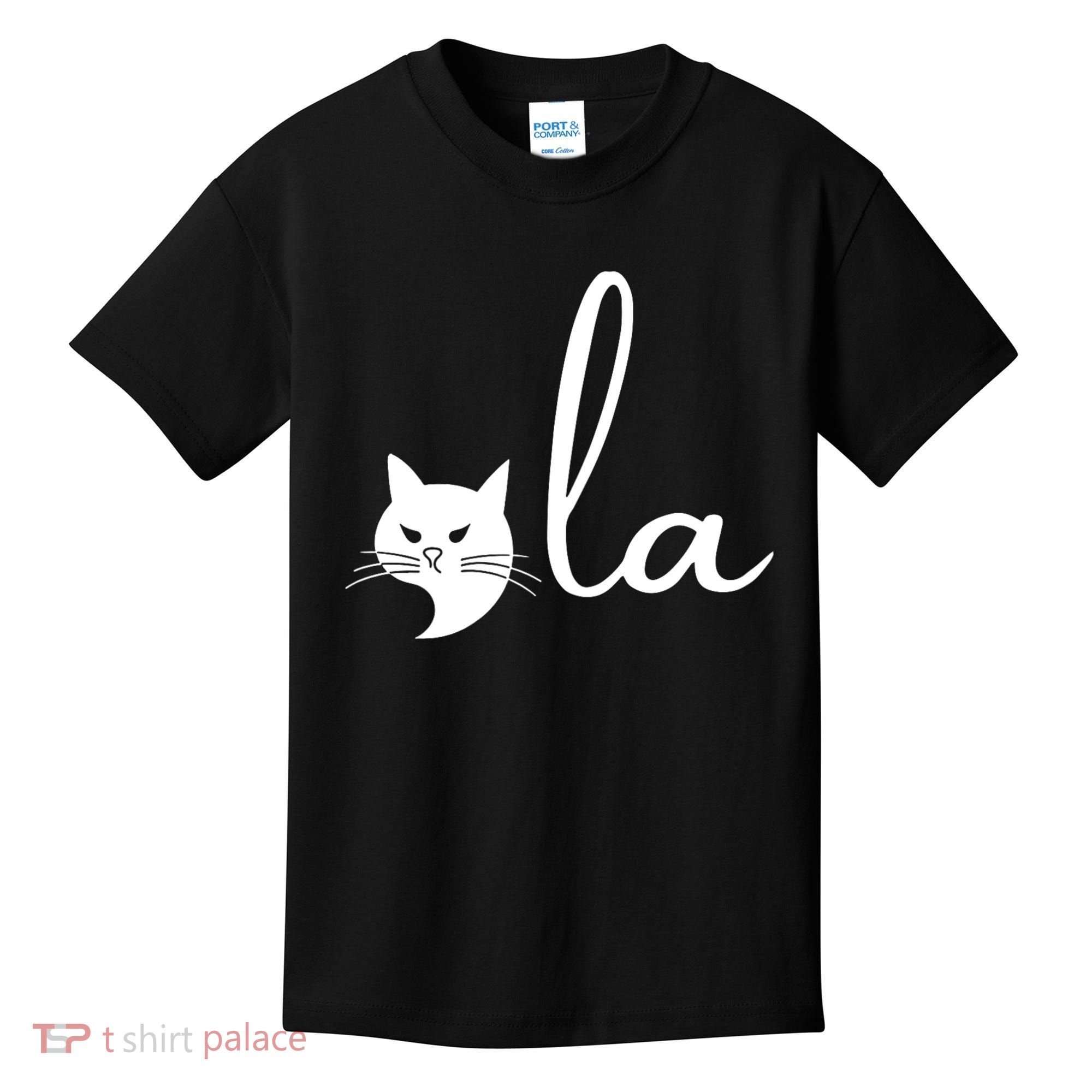 Retro Cat Comma La Kamala Harris For President 2024 Election Kids T-Shirt