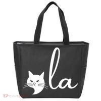 Retro Cat Comma La Kamala Harris For President 2024 Election Tote Bag thumb 0