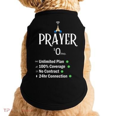 retro Christian Catholic Prayer About Jesus Doggie Tank