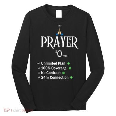 retro Christian Catholic Prayer About Jesus Long Sleeve Shirt