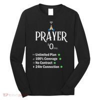 retro Christian Catholic Prayer About Jesus Long Sleeve Shirt thumb 0