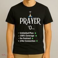 retro Christian Catholic Prayer About Jesus T-Shirt thumb 3