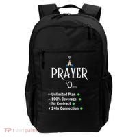 retro Christian Catholic Prayer About Jesus Backpack thumb 0