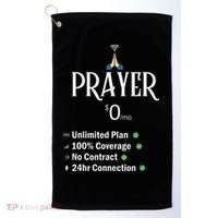 retro Christian Catholic Prayer About Jesus Golf Towel thumb 0