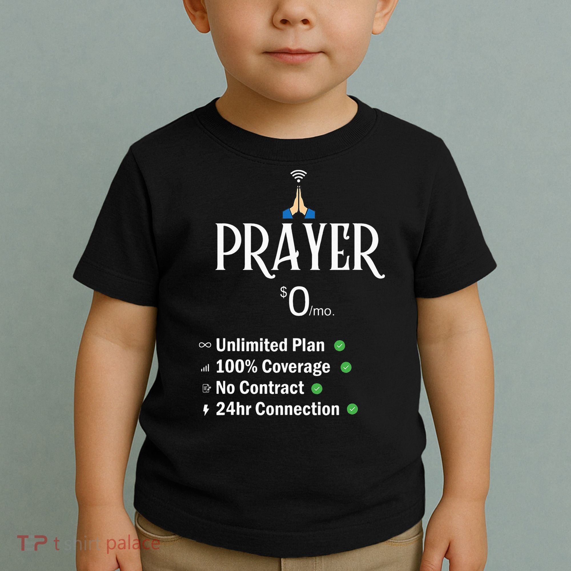 retro Christian Catholic Prayer About Jesus Toddler T-Shirt