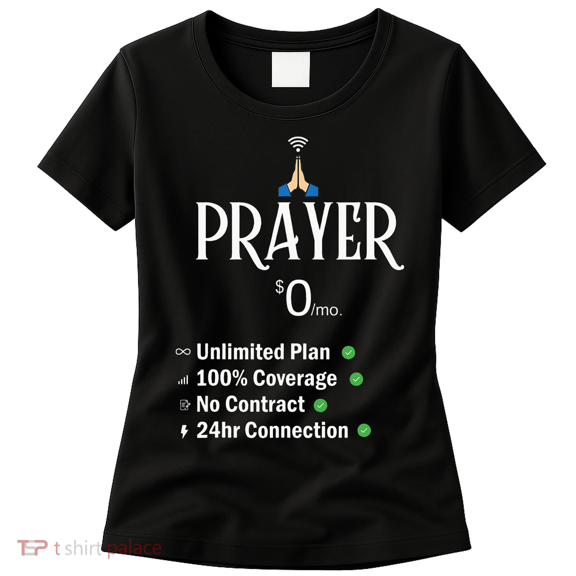 retro Christian Catholic Prayer About Jesus Women's T-Shirt