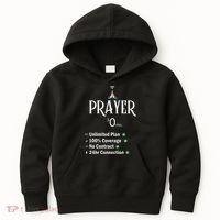 retro Christian Catholic Prayer About Jesus Kids Hoodie thumb 0