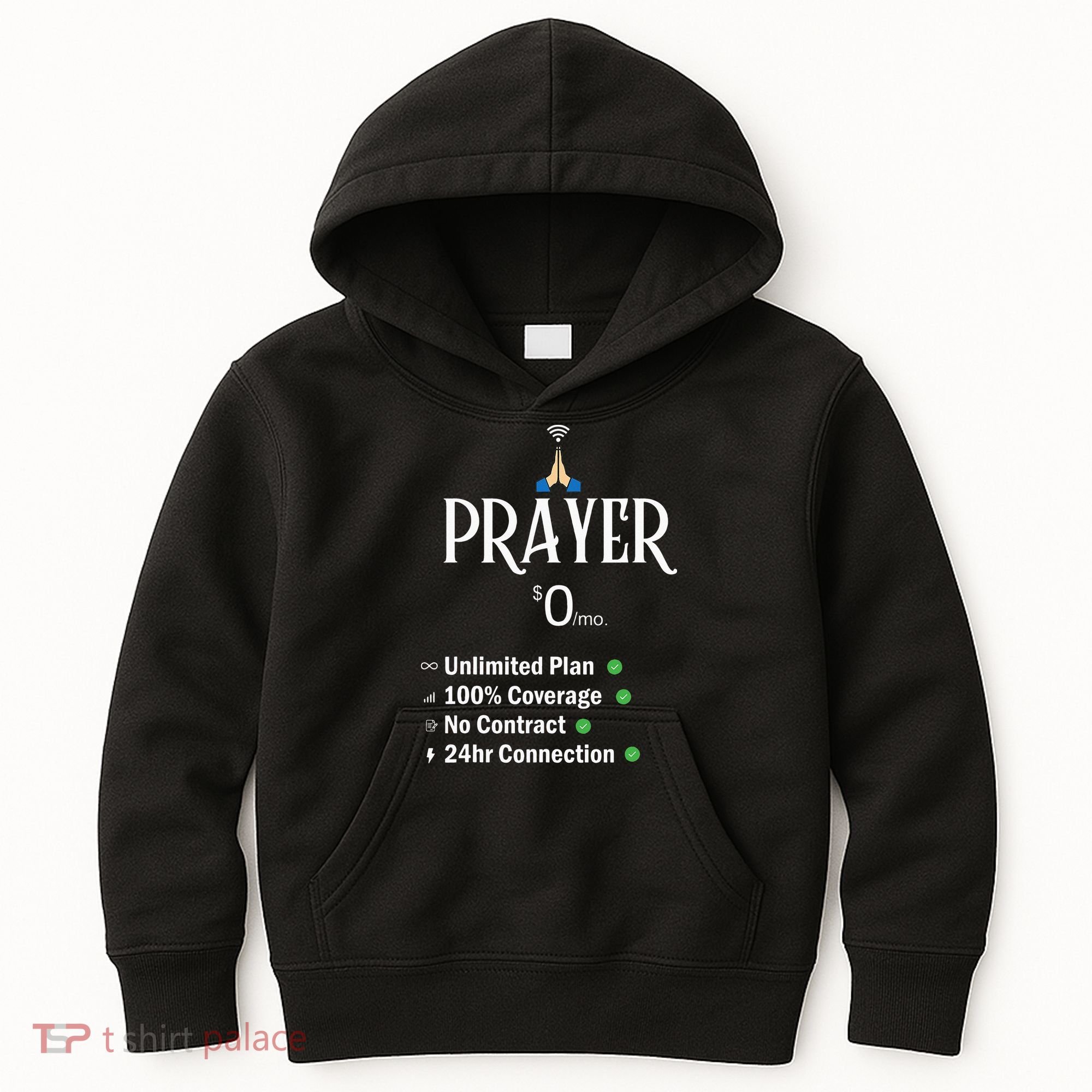 retro Christian Catholic Prayer About Jesus Kids Hoodie