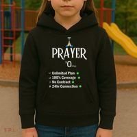 retro Christian Catholic Prayer About Jesus Kids Hoodie thumb 3