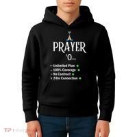 retro Christian Catholic Prayer About Jesus Kids Hoodie thumb 4