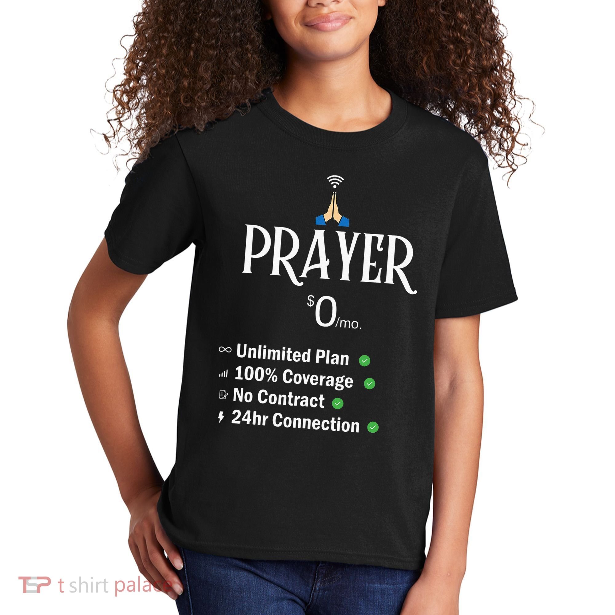retro Christian Catholic Prayer About Jesus Kids T-Shirt
