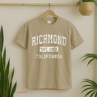 Richmond California Ca Vintage Established T-Shirt thumb 2