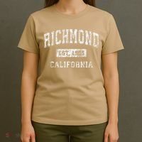 Richmond California Ca Vintage Established T-Shirt thumb 4
