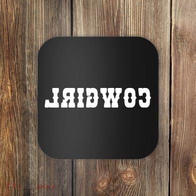 REVERSE Cowgirl Classic Logo Coaster