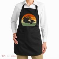 Retro Canada Canadian Map Sunset Canada Day Apron thumb 2