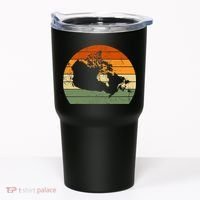 Retro Canada Canadian Map Sunset Canada Day Tumbler thumb 0