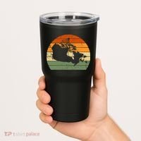 Retro Canada Canadian Map Sunset Canada Day Tumbler thumb 2