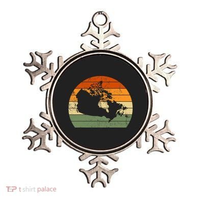 Retro Canada Canadian Map Sunset Canada Day Ornament