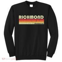 Richmond Ca California Funny City Home Roots Gift Retro 80s Sweatshirt thumb 0