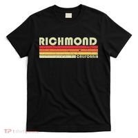 Richmond Ca California Funny City Home Roots Gift Retro 80s T-Shirt thumb 0