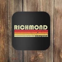 Richmond Ca California Funny City Home Roots Gift Retro 80s Coaster thumb 0