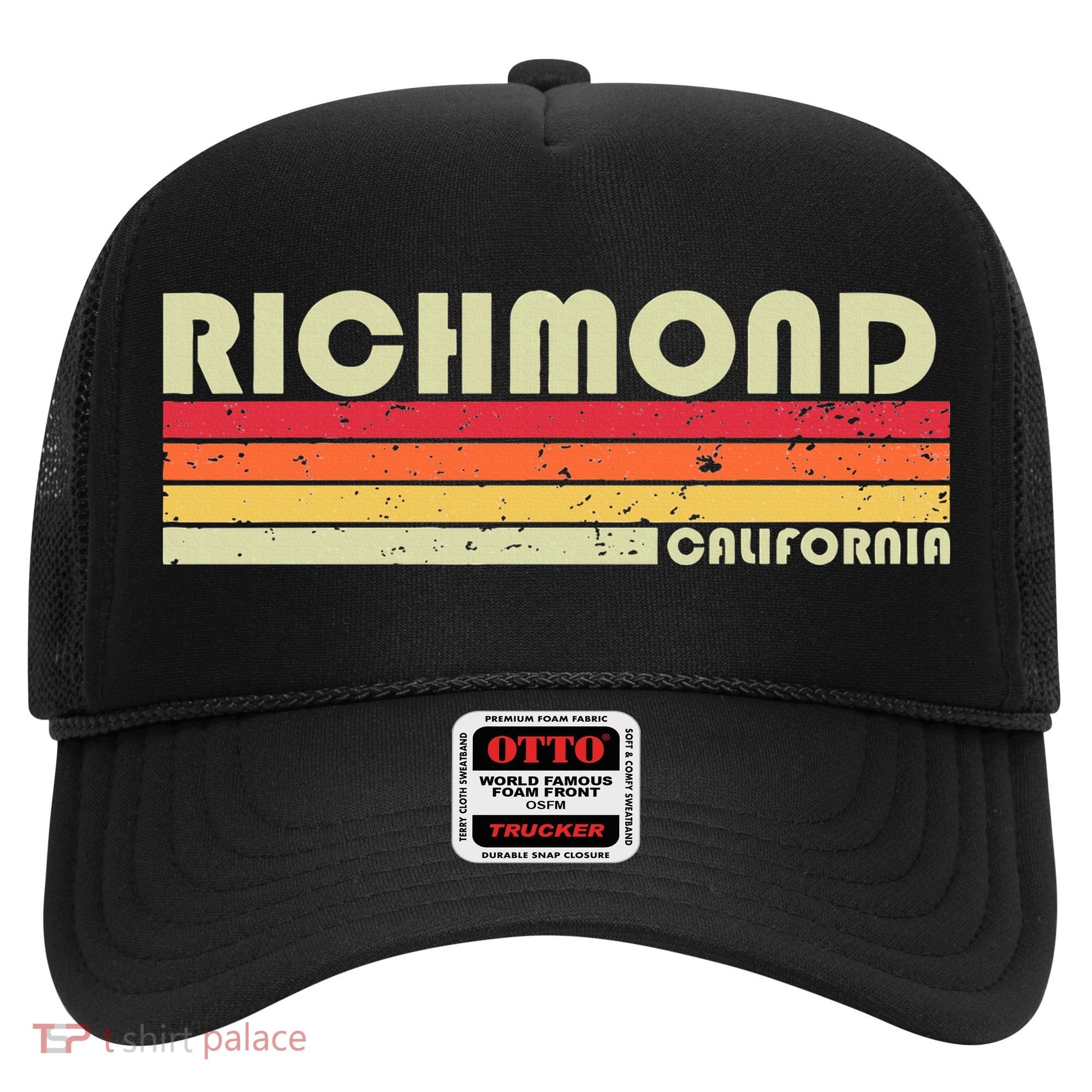 Richmond Ca California Funny City Home Roots Gift Retro 80s Hat