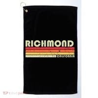 Richmond Ca California Funny City Home Roots Gift Retro 80s Golf Towel thumb 0