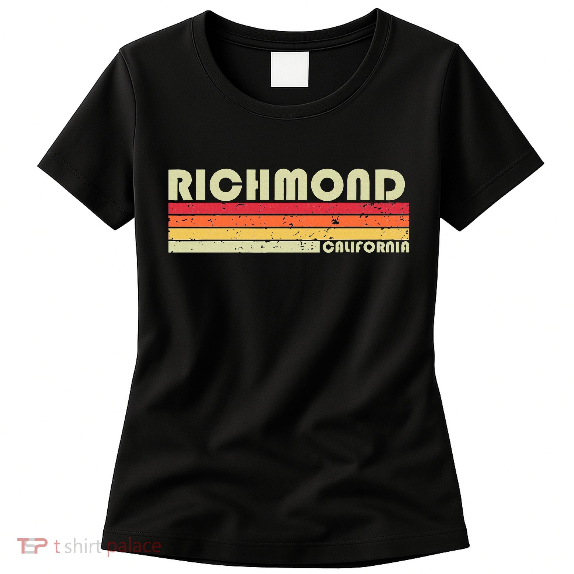Richmond Ca California Funny City Home Roots Gift Retro 80s Women's T-Shirt