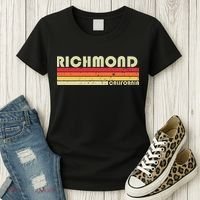 Richmond Ca California Funny City Home Roots Gift Retro 80s Women's T-Shirt thumb 3