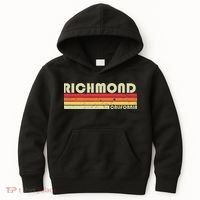 Richmond Ca California Funny City Home Roots Gift Retro 80s Kids Hoodie thumb 0
