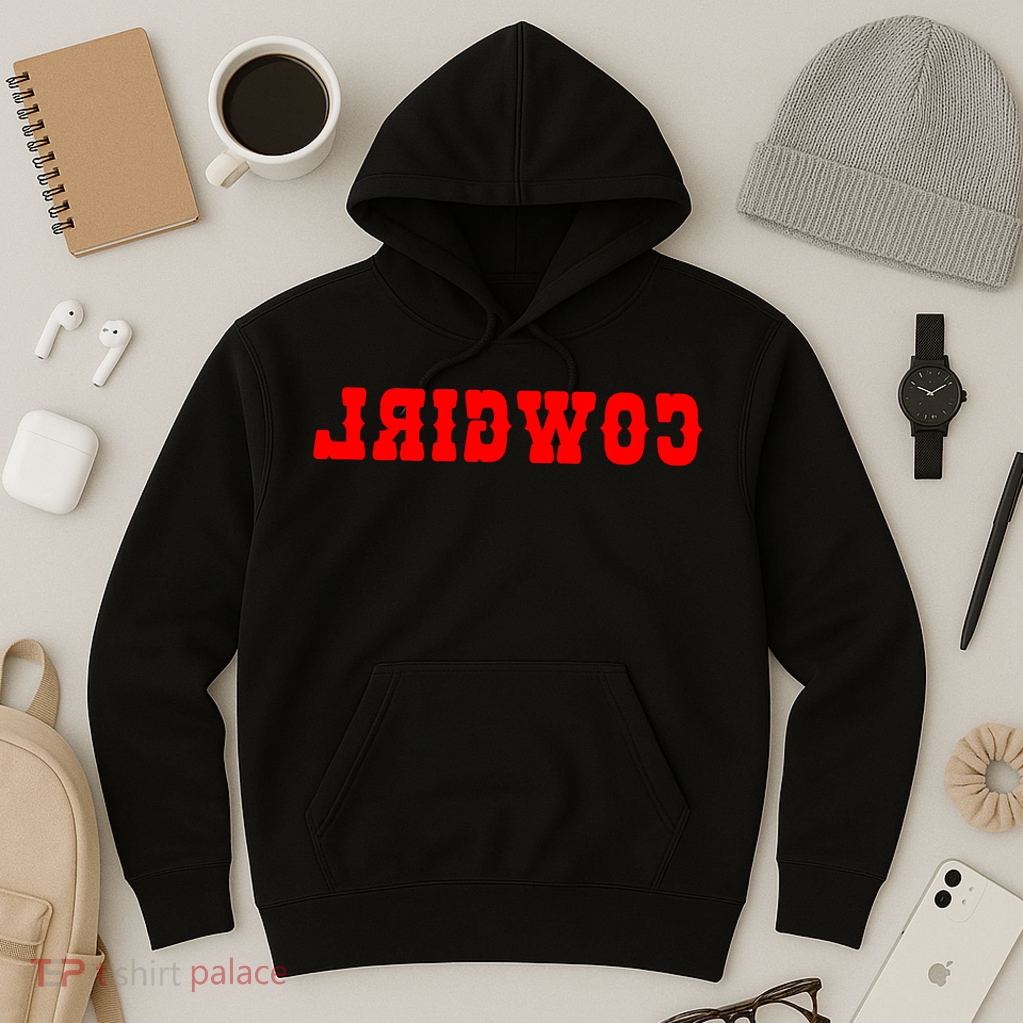 Reverse Cowgirl Classic Red Logo Hoodie