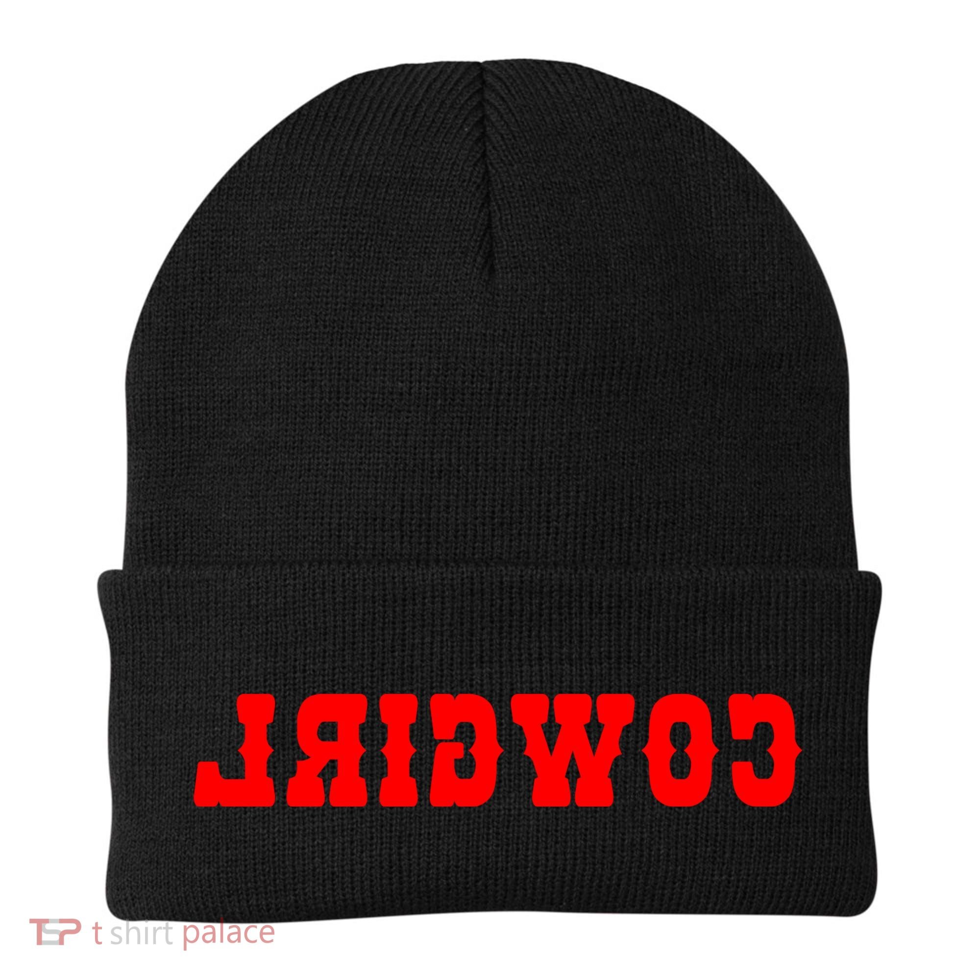 Reverse Cowgirl Classic Red Logo Beanie