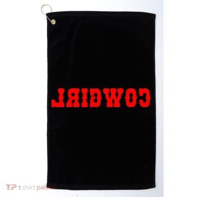 Reverse Cowgirl Classic Red Logo Golf Towel