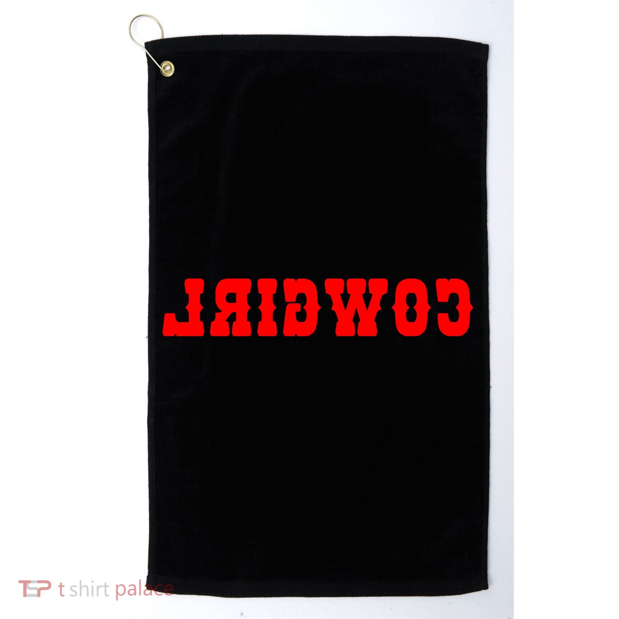 Reverse Cowgirl Classic Red Logo Golf Towel