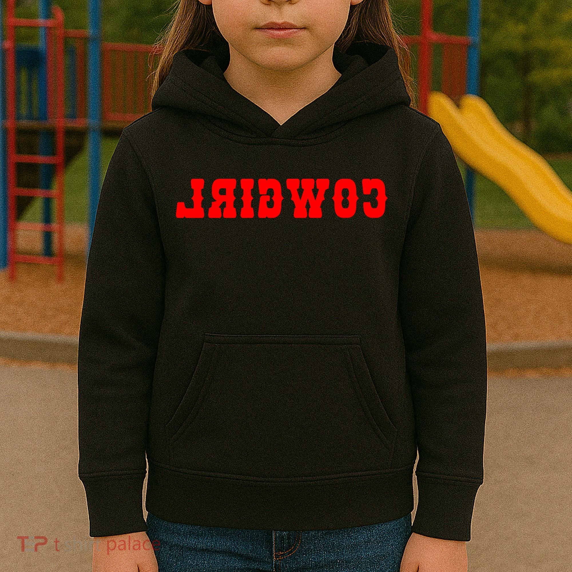 Reverse Cowgirl Classic Red Logo Kids Hoodie