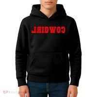 Reverse Cowgirl Classic Red Logo Kids Hoodie thumb 4