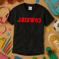Reverse Cowgirl Classic Red Logo Kids T-Shirt thumb 3