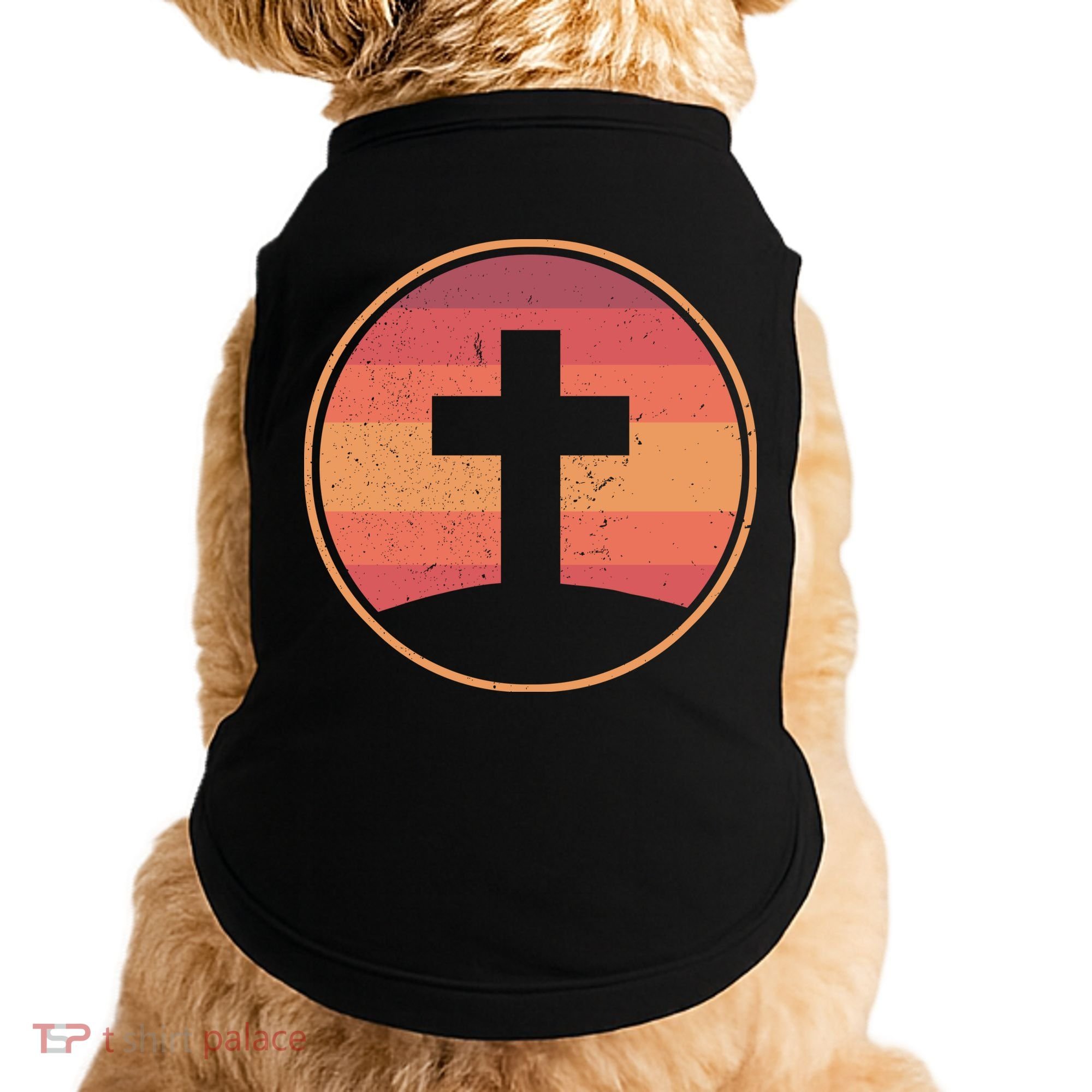 Retro Christian Cross Doggie Tank