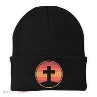 Retro Christian Cross Beanie thumb 0