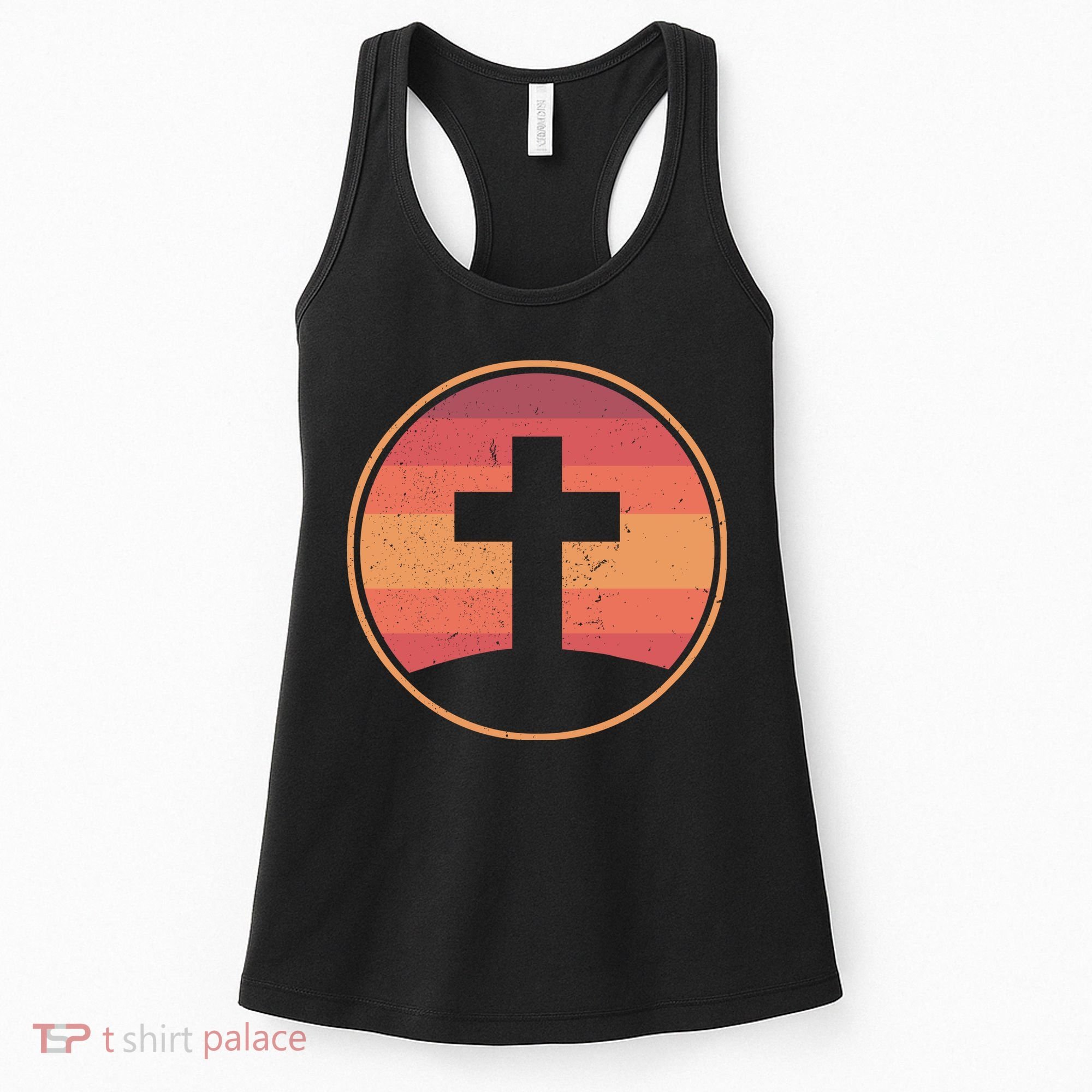 Retro Christian Cross Women's Tank Top