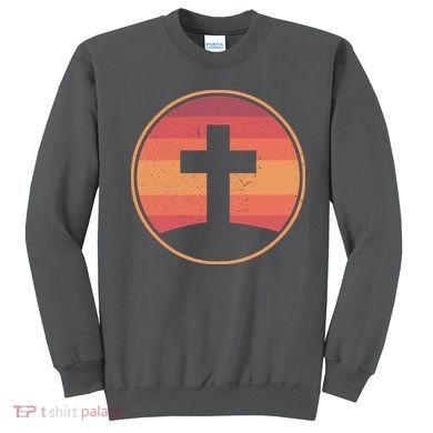Retro Christian Cross Sweatshirt