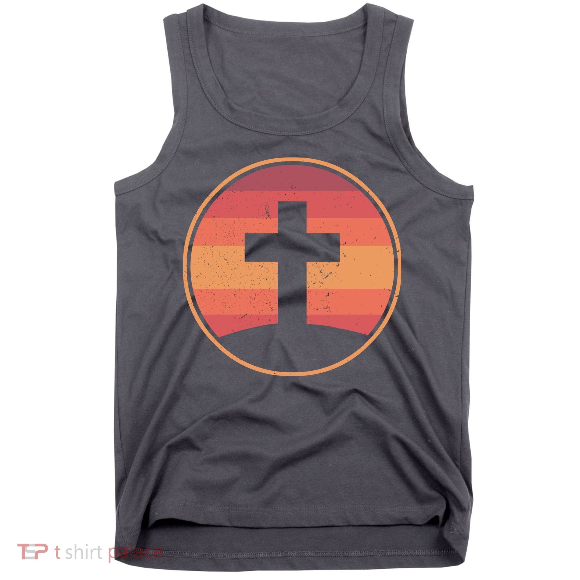 Retro Christian Cross Tank Top
